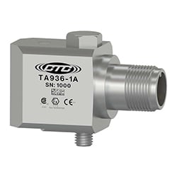 A stainless steel TA9336 standard size class 1, division 2 side exit sensor engraved with the CTC line logo, product number, serial number, and hazardous area certification markings.